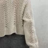 Dazzling lace sweater in cashmere Feather yarn